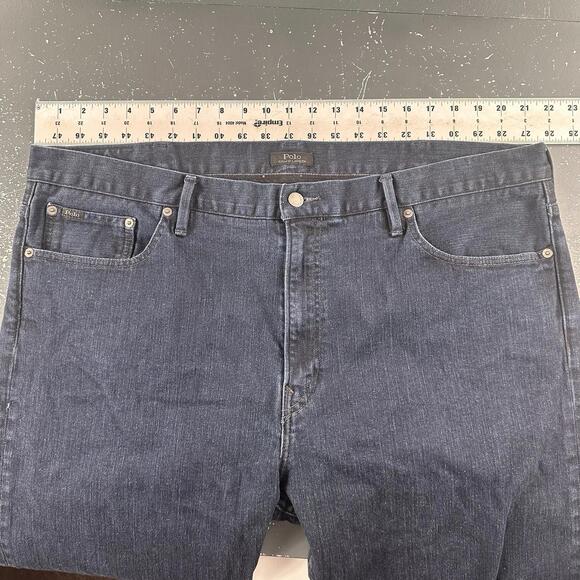 Polo Ralph Lauren The Prospect Straight Jeans Men's 44x30 Blue Dark Wash Stretch - Picture 4 of 7